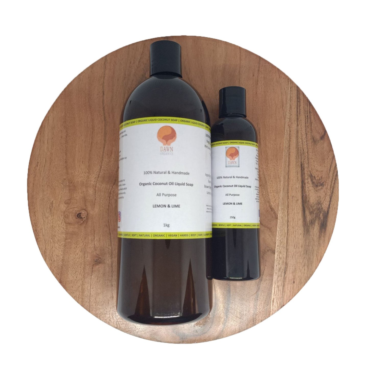 Aromatherapy Coconut & Olive Liquid Castile Soap - All Purpose + Head to Toe