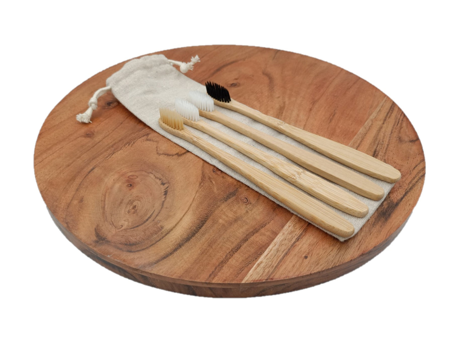 Bamboo Toothbrush Pack of 4