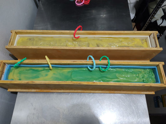 Custom Made Soap Moulds with Liners (Multiple Sizes) Used