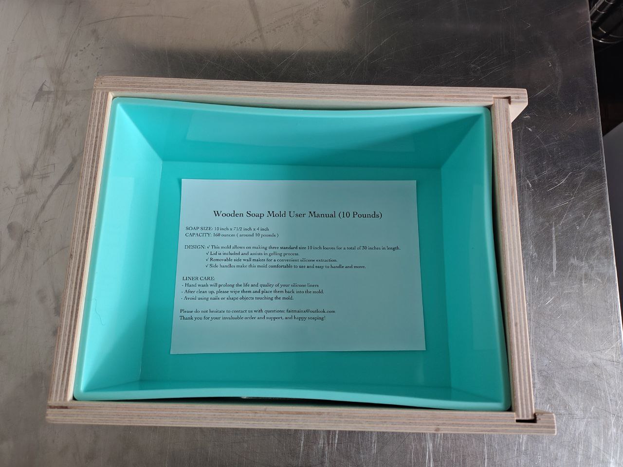 Custom Made Soap Moulds with Liners (Multiple Sizes) Used