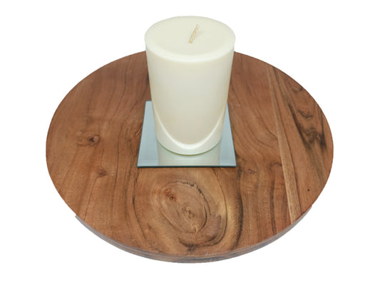 Square Mirrored Pillar Holder