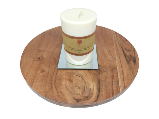 Square Mirrored Pillar Holder